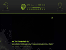 Tablet Screenshot of alienproducoes.com